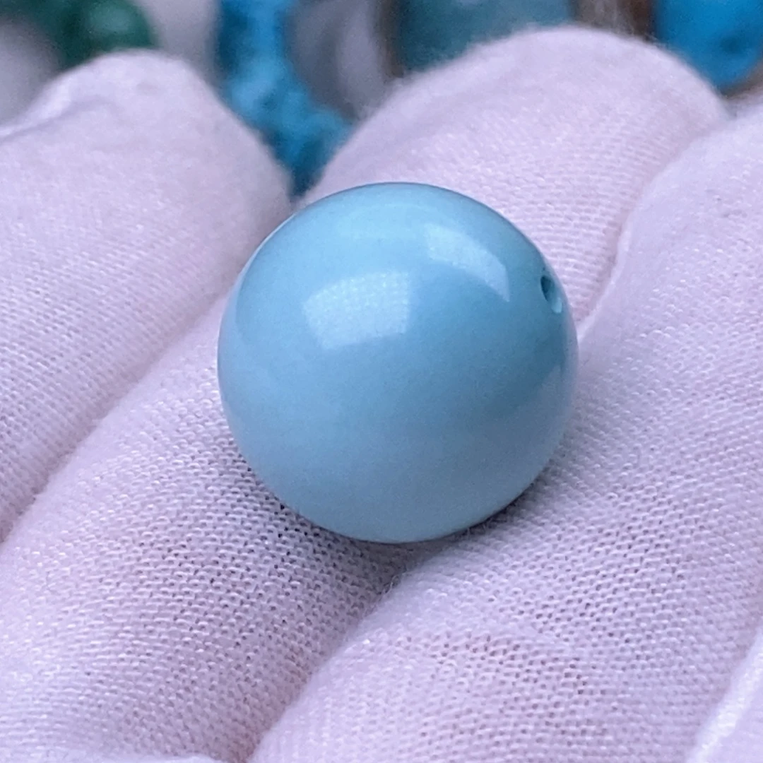 未镶嵌绿松石珠宝奇石16.6mm