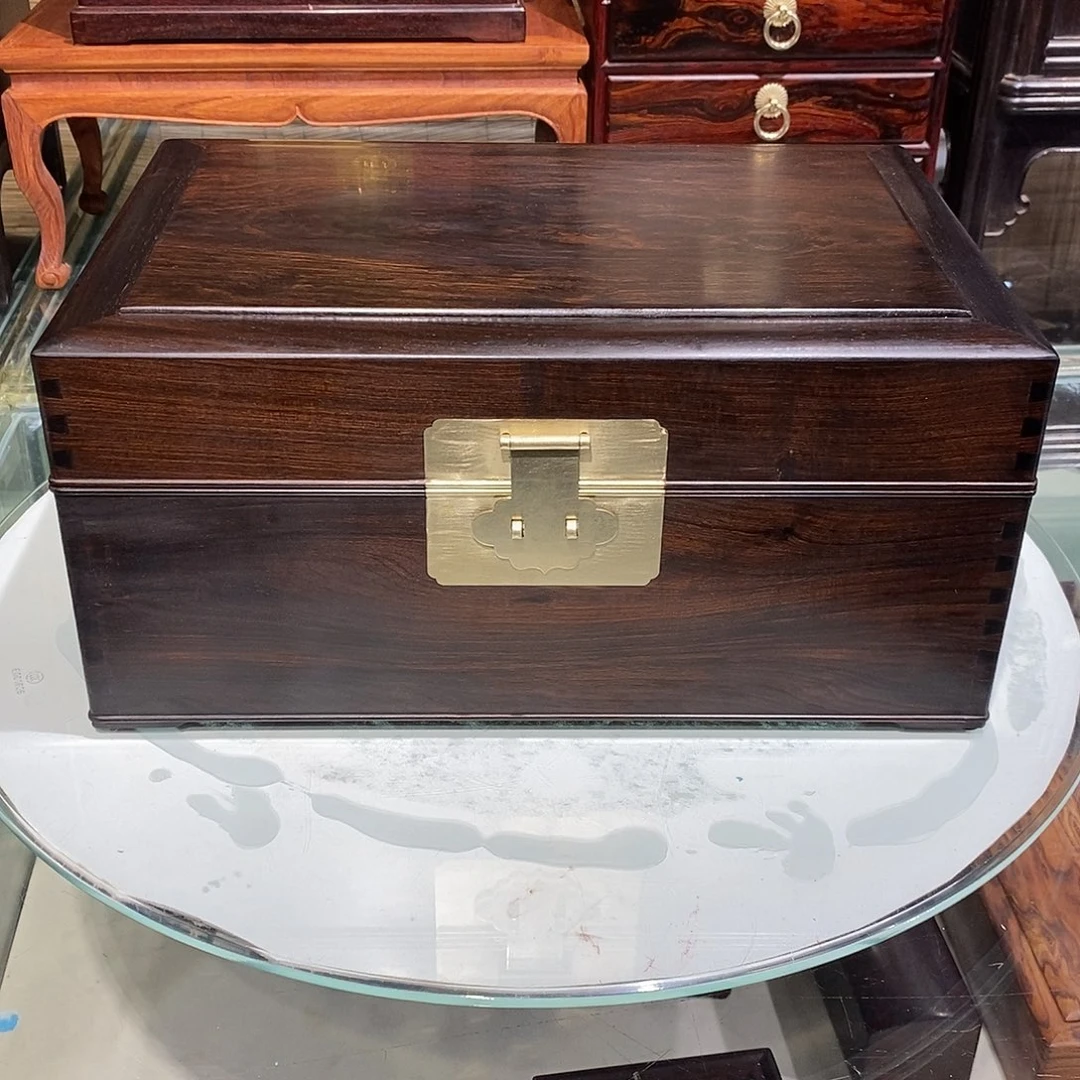 东非黑黄檀（紫光檀）独板收纳箱35/24/16