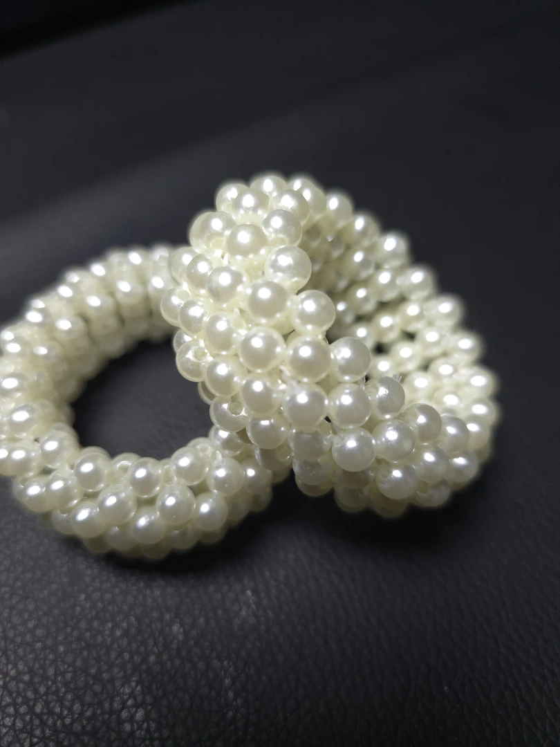 贵气仿珍珠弹性发圈2个