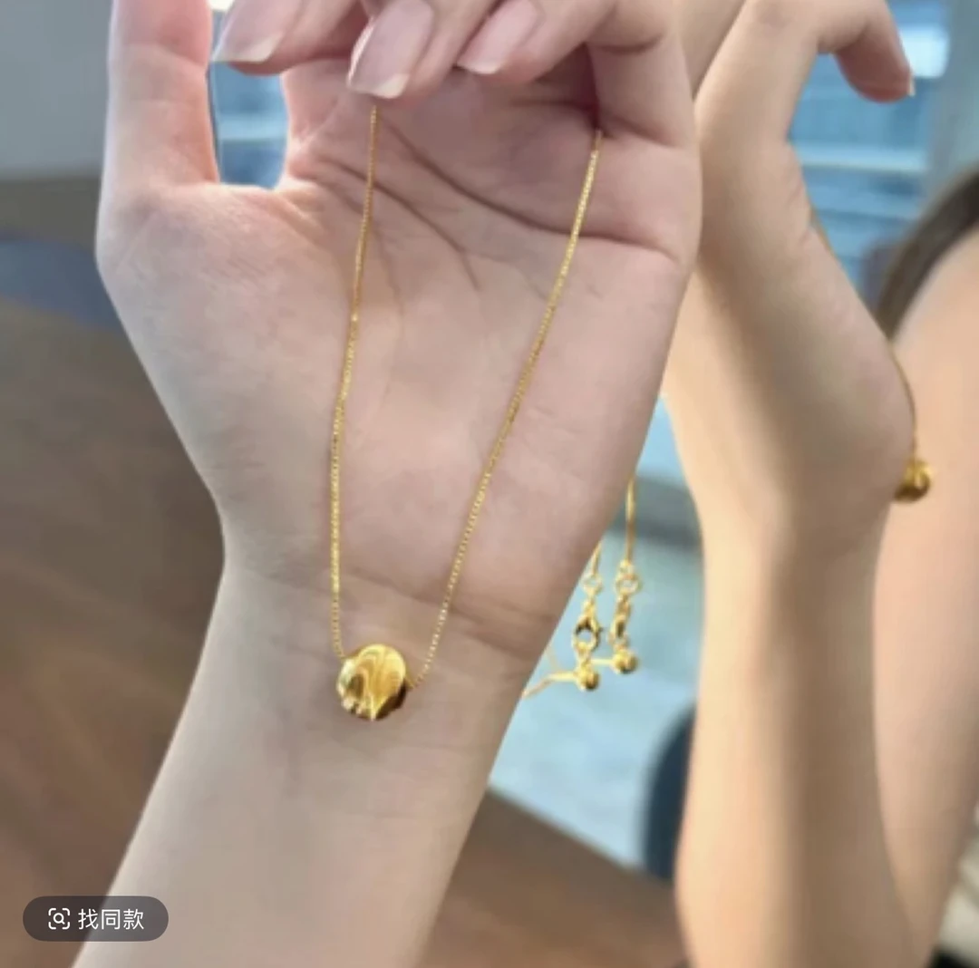 钛钢项链 钛钢项链 万能链条猫眼珠有求必应项链素款光珠