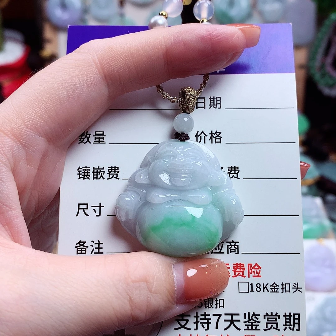 颈饰未镶嵌翡翠佛公09