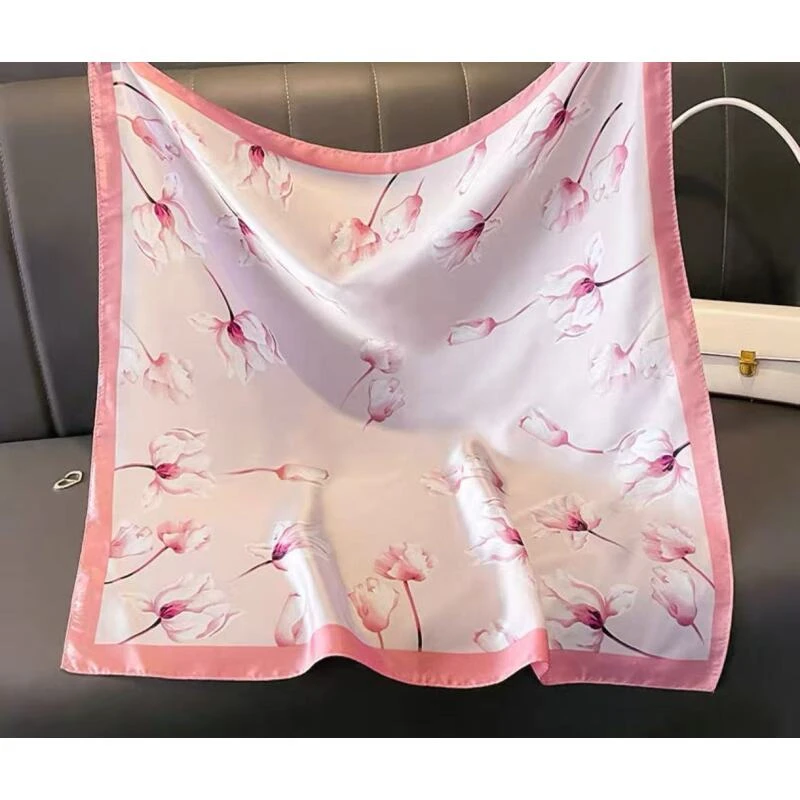 （046）高档丝巾围巾女士披肩新款素雅百搭防晒优雅气质