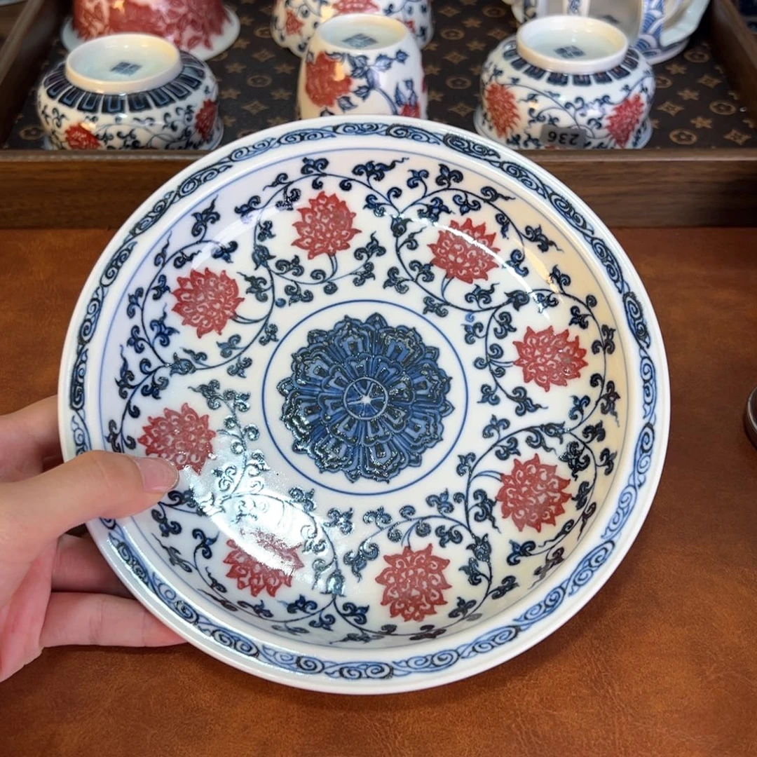 摆件景德镇茶器百宝箱手工手绘