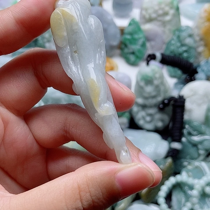 翡翠未镶嵌吊坠(不含链)1