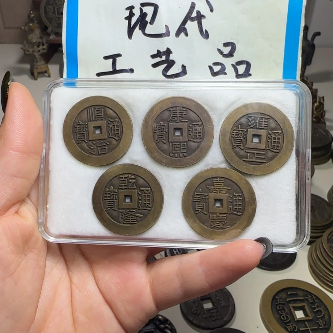 铜铜现代工艺品雕母五帝