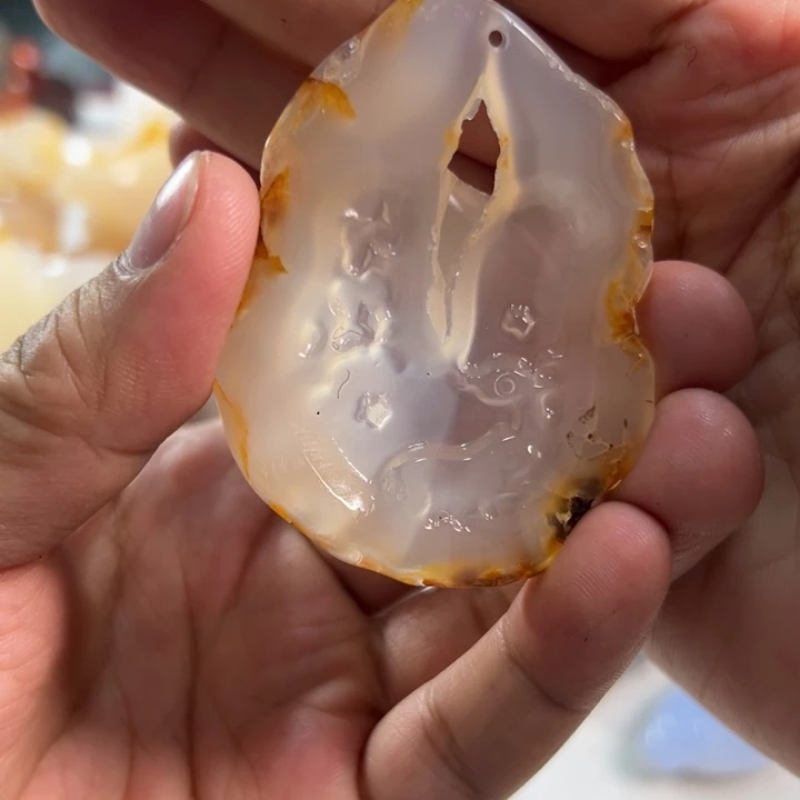 玛瑙/玉髓吊坠(不含链)未镶嵌