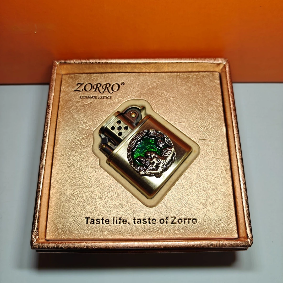 ZORRO 青铜绿虎老九门【Z506-641C】煤油打火机高颜值高档男生礼品