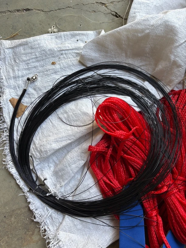 飞盘鱼网专用加粗钢丝拉线包芯钢丝油拉丝手抛网易撒网旋网