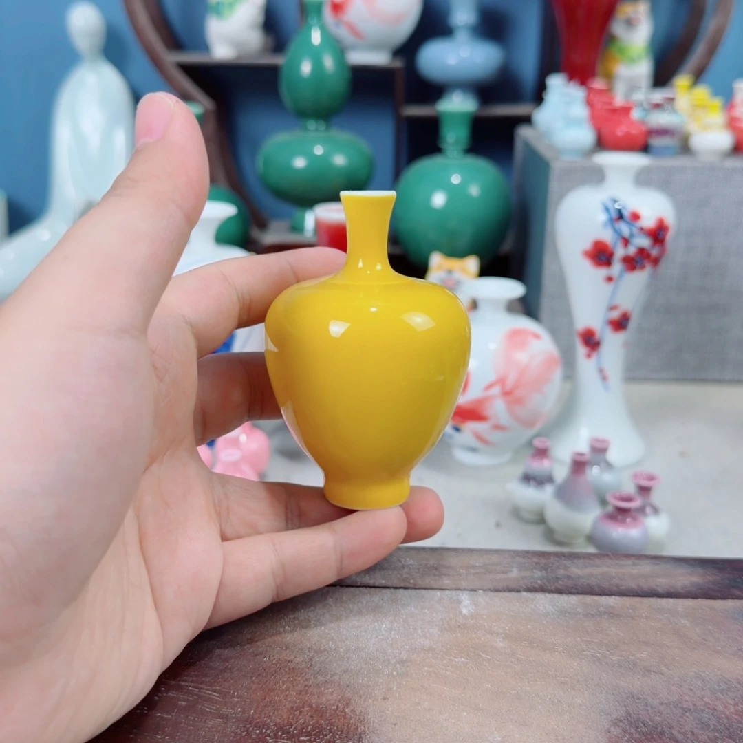陶瓷手工小花器摆件