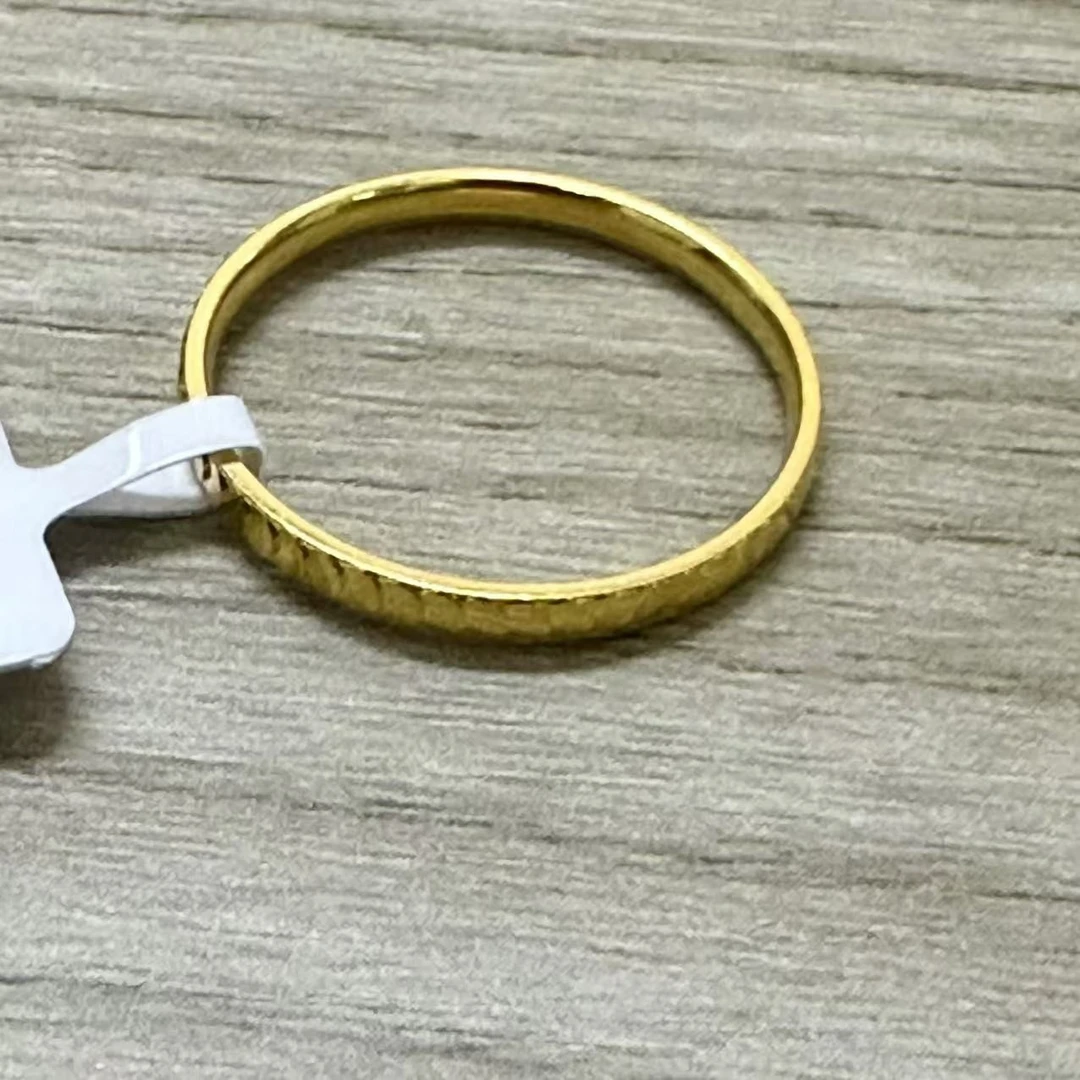 【小琪金选】足金999 鱼鳞戒指16#  1.91