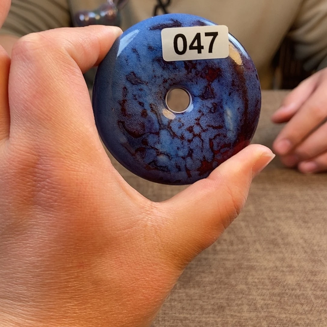 瓷片钧瓷摆件摆件