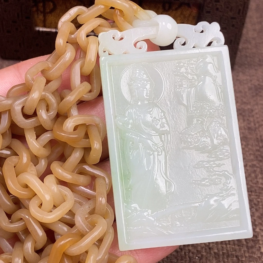 和田玉未镶嵌颈饰