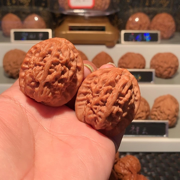 老***怪文玩核桃把件红莲