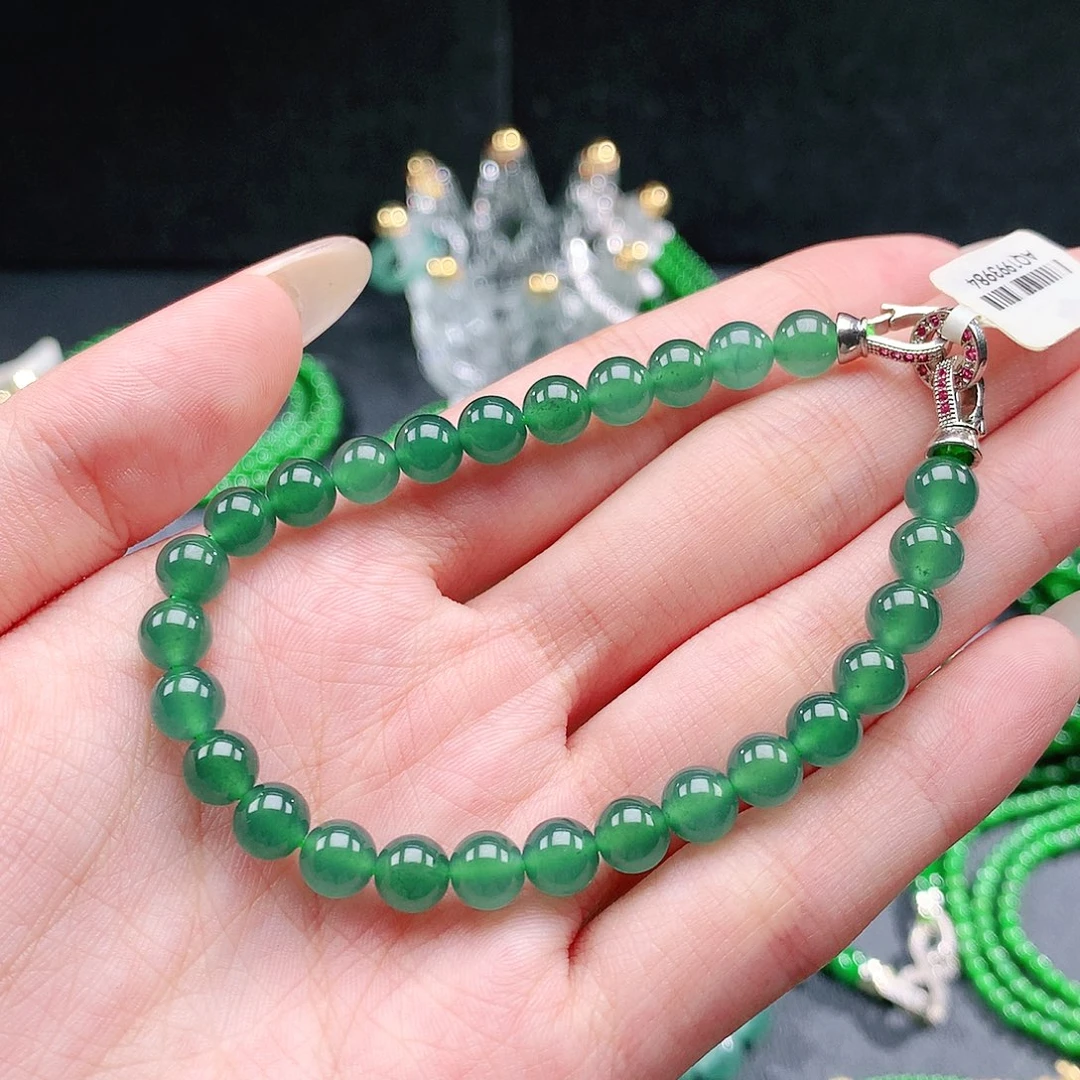 Y***卡翡翠未镶嵌手串手链