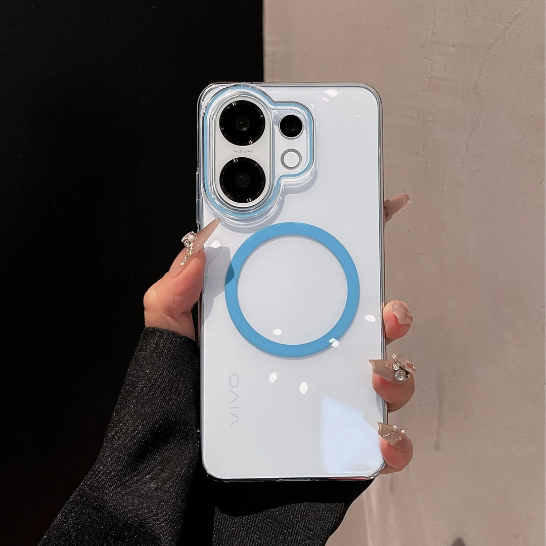 适用于vivos30手机壳新款透明散热简约s30promini夜光磁吸保护套