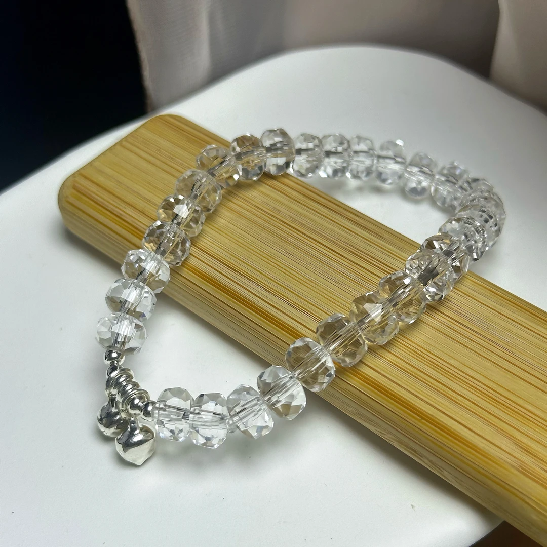合金树脂手链 清水白月光」白色菠萝结手链高级清冷感铃铛手串