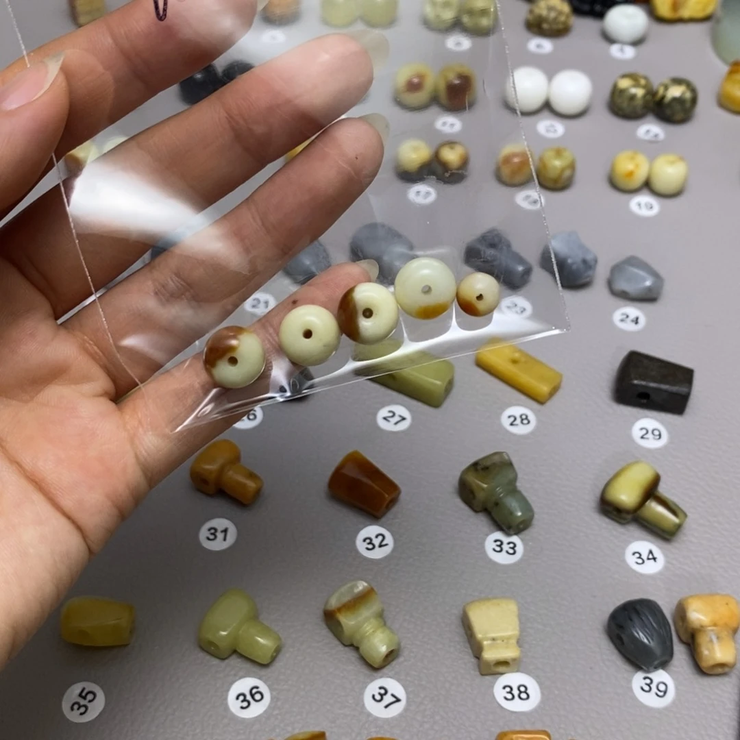 蛇纹石玉配饰合金M*