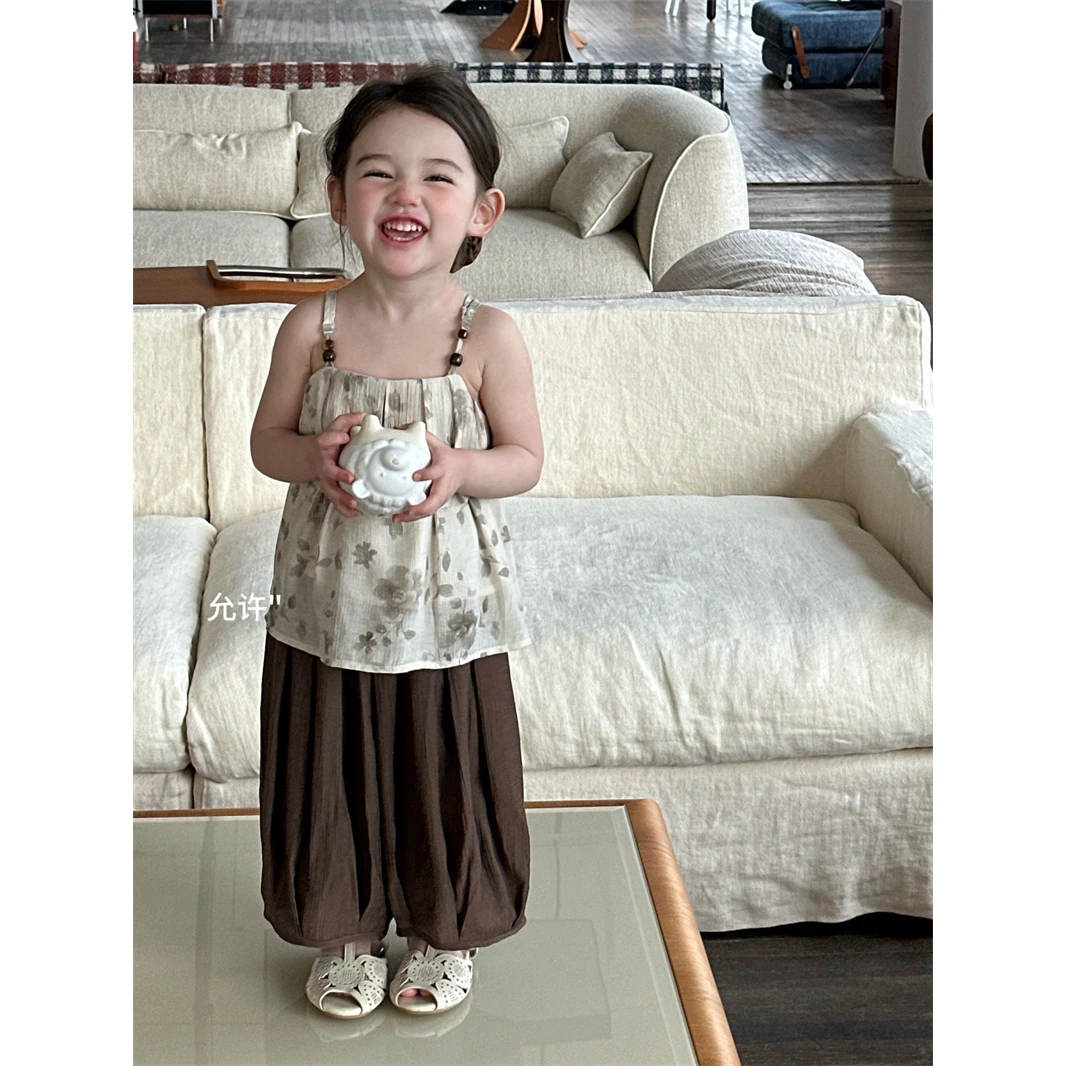 AC445~YX·25夏~碎花吊带衫X6501