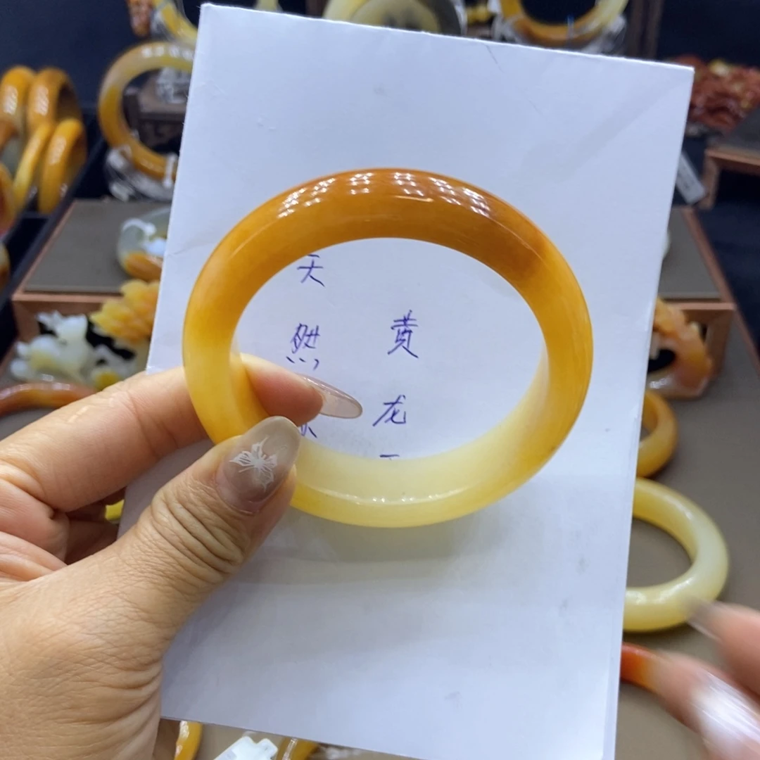 石英质玉（黄龙玉）未镶嵌手镯阳阳