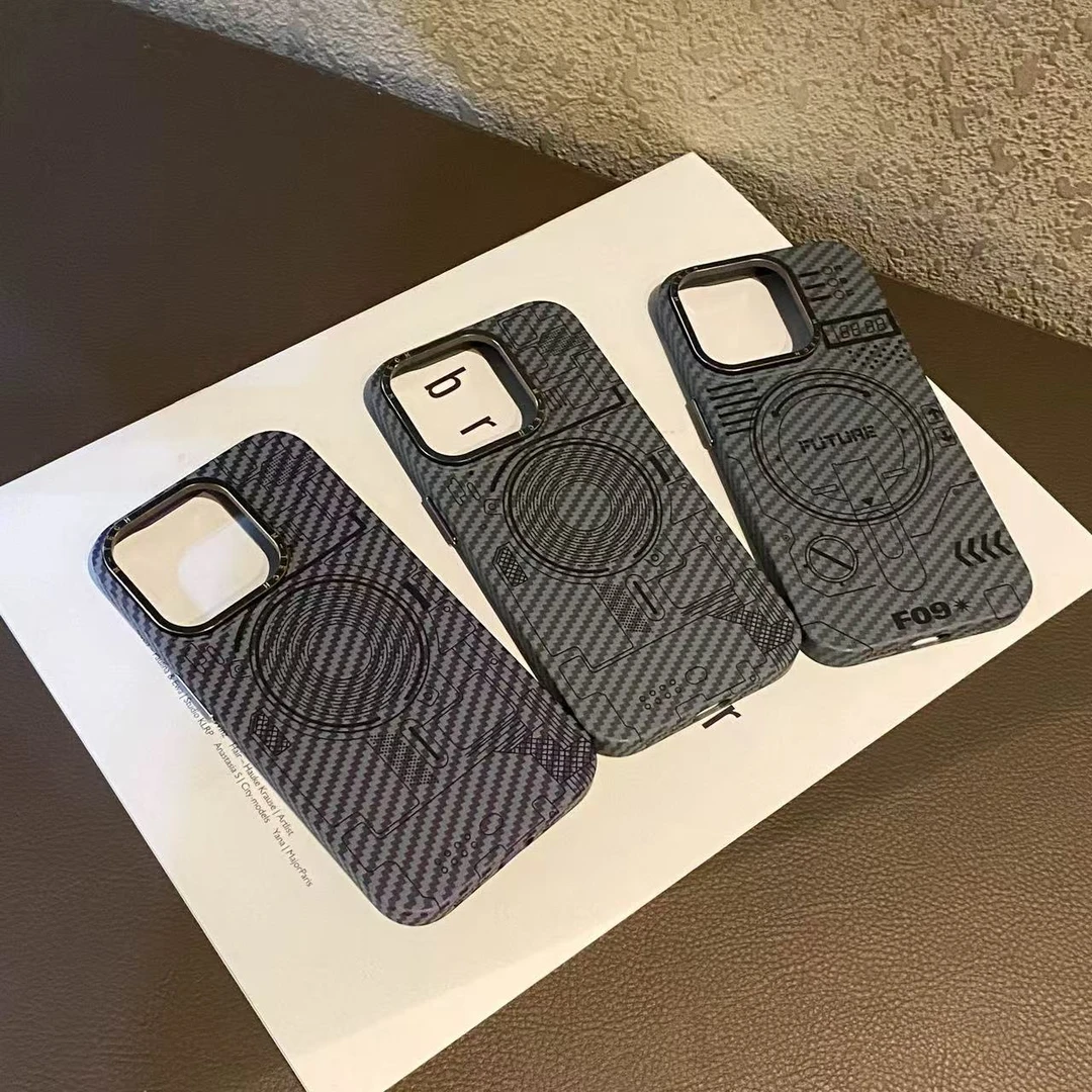 适用苹果16手机壳新款iphone电路图14超薄磁吸13全包防摔14pro