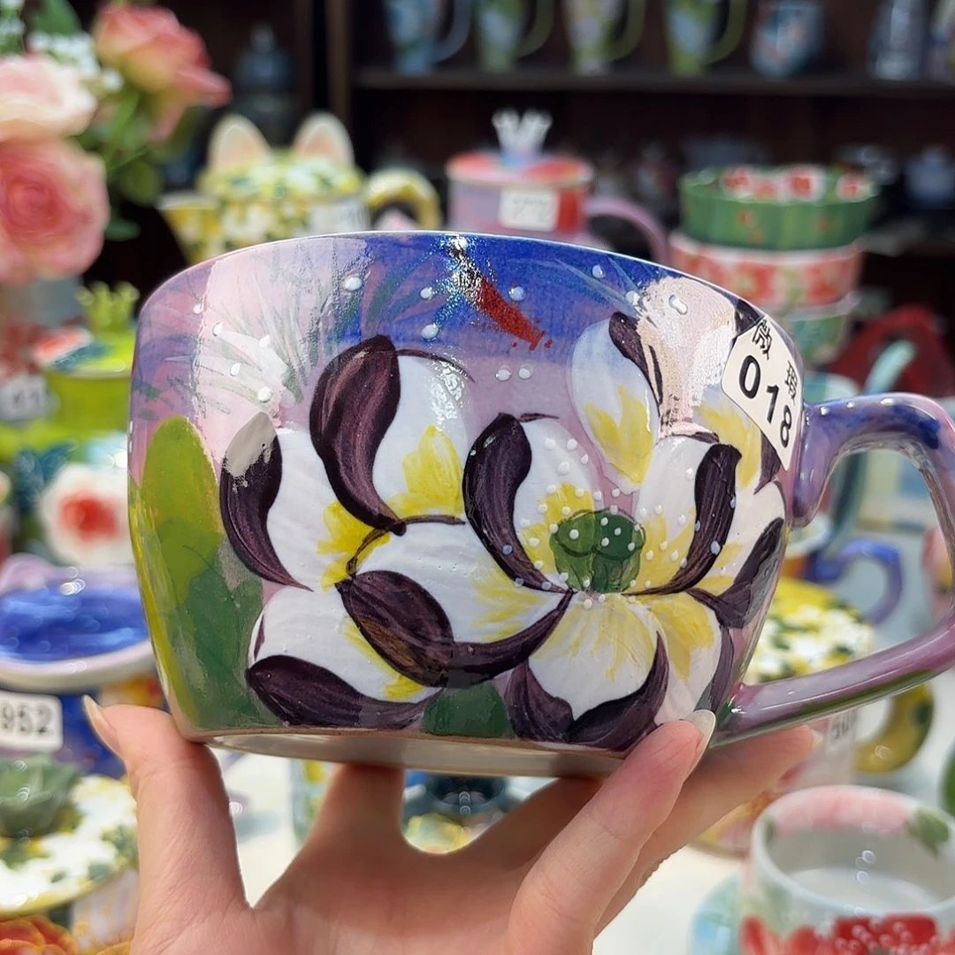 景德镇手绘高温釉下彩陶瓷茶具