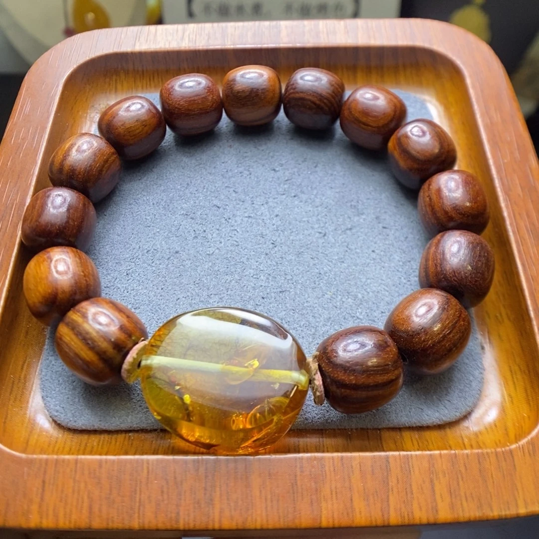 蜜蜡颈饰未镶嵌飞****袋郎