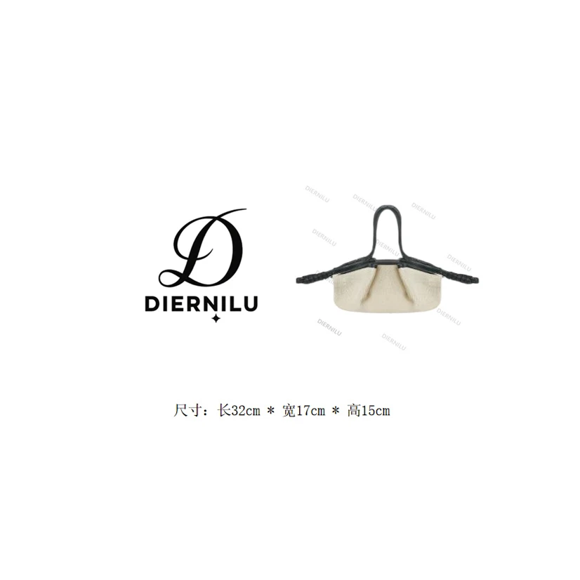 【晚晚真皮高定】爆款2025新款百搭手提单肩斜跨包24573-米白拼黑