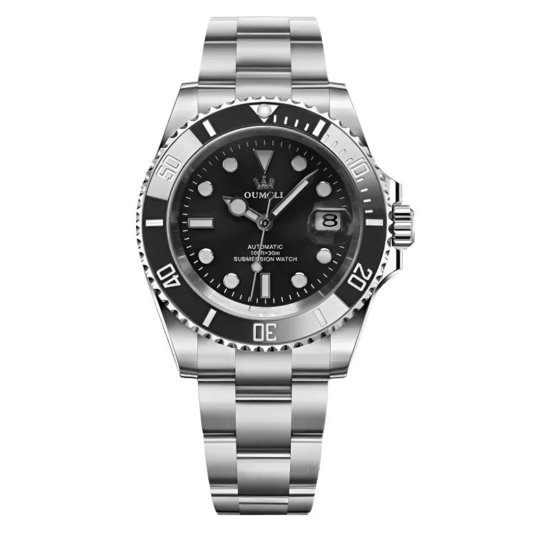 瑞士黑水鬼全自动机械腕表防水夜光多功能