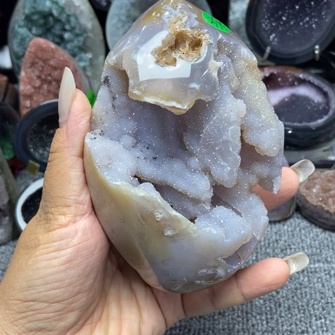 紫晶摆件未镶嵌水晶