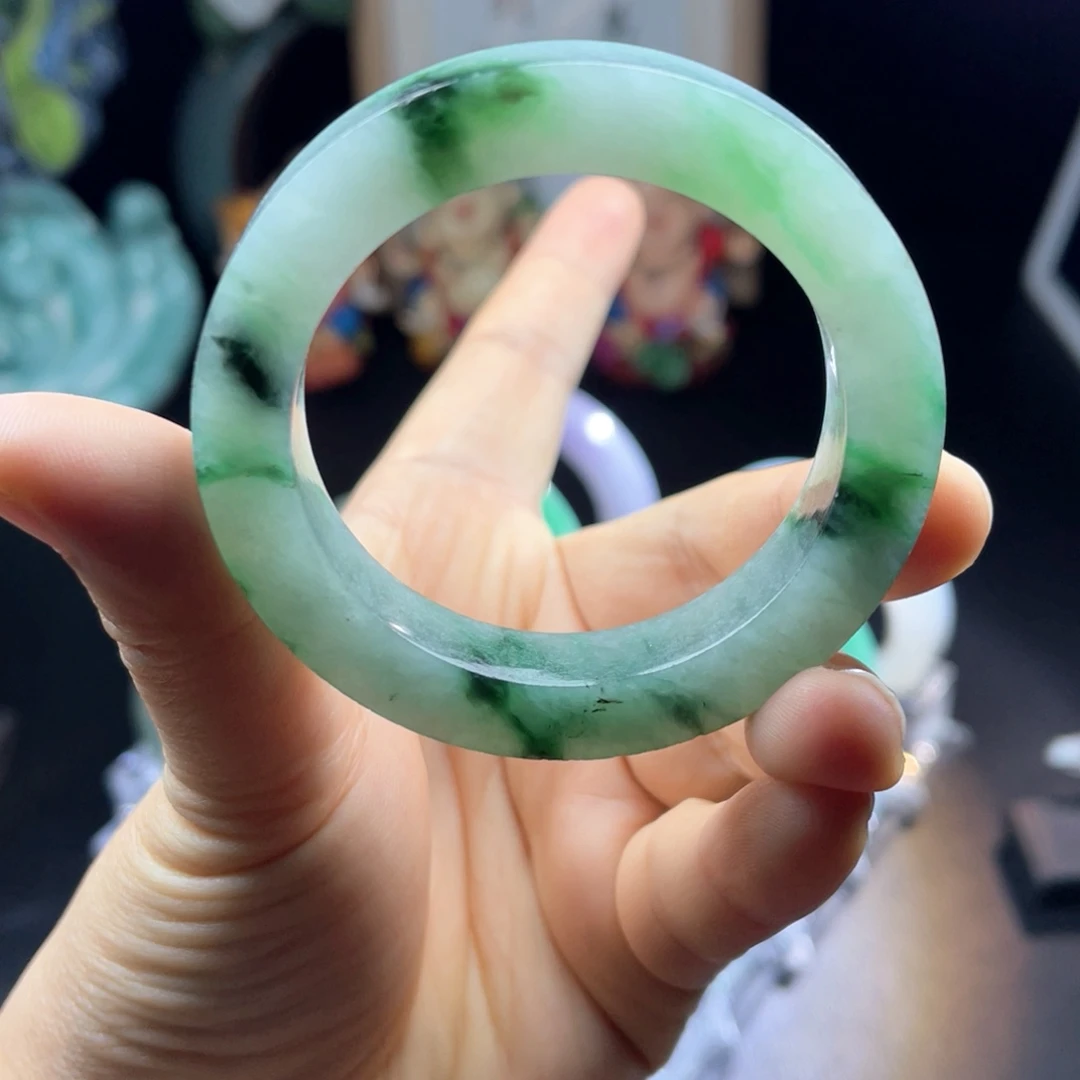 未镶嵌天然翡翠手镯定制定制翡翠