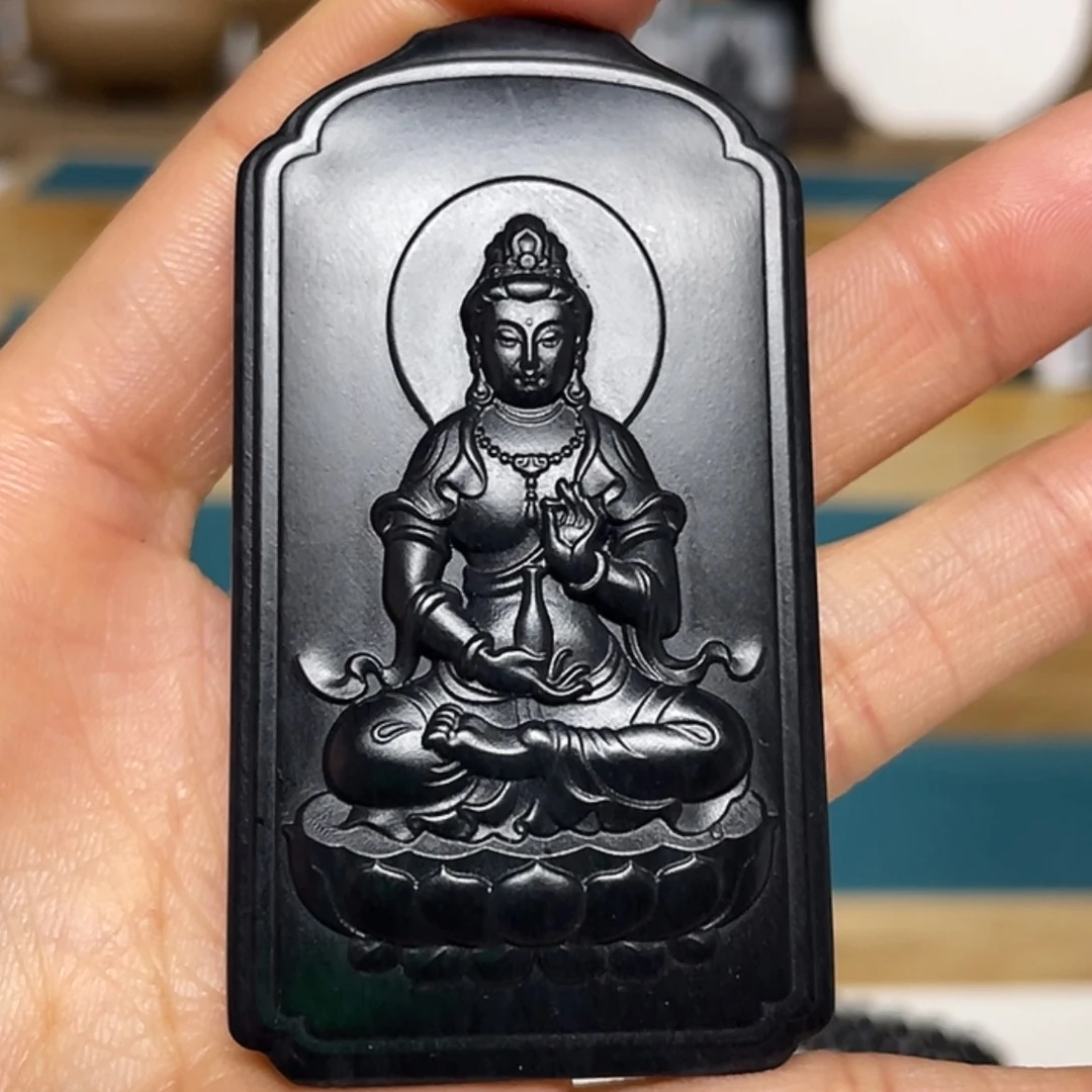 【闪购商品】和田玉（墨玉）未镶嵌吊坠(不含链)羊脂级55克