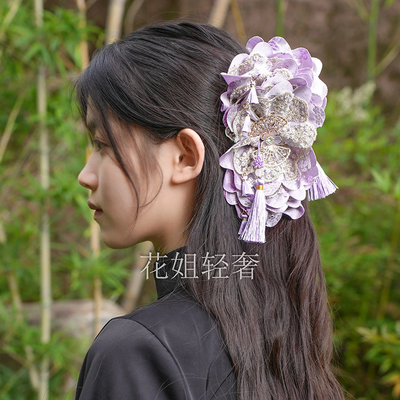 【夏日情书】发饰发夹复古风简约超仙优雅大抓夹气质蝴蝶结抓夹