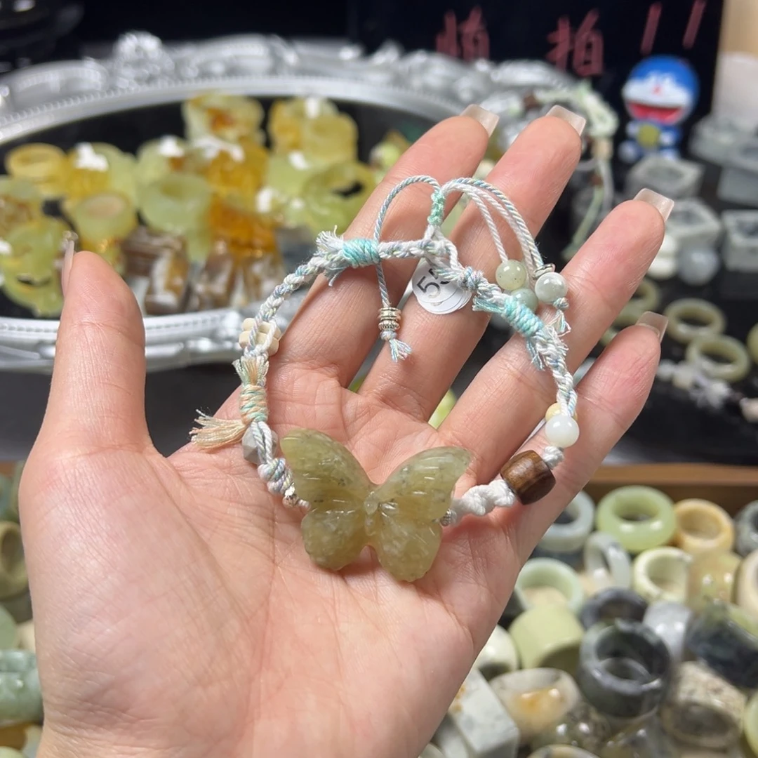 蛇纹石玉未镶嵌戒指