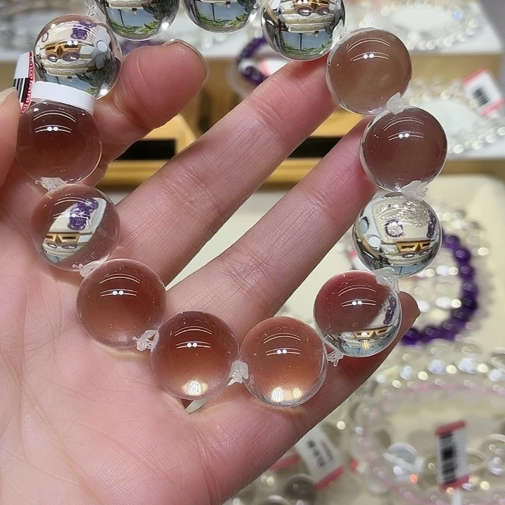 玉巴西白水泡泡珠卡16mm手串毕业级