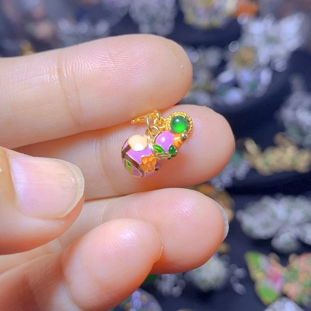 翡翠银S925镶嵌吊坠(不含链)天然翡翠