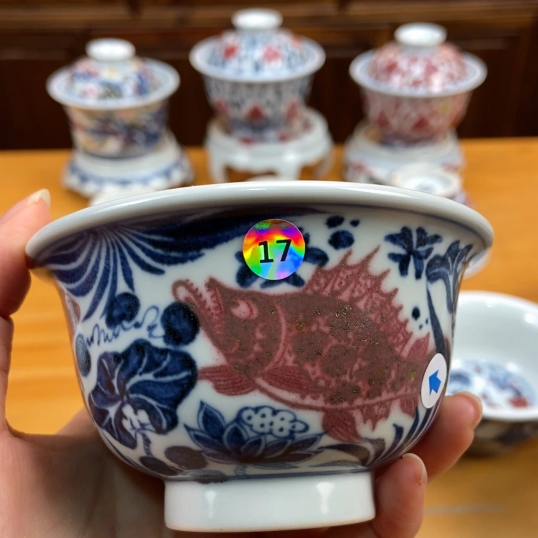 手绘现代茶具非古董