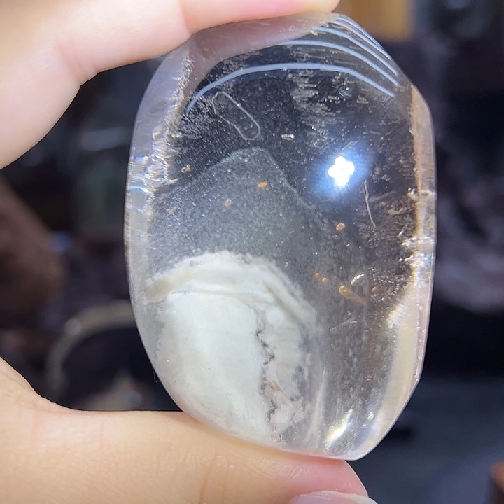 未镶嵌摆件水晶白幽灵