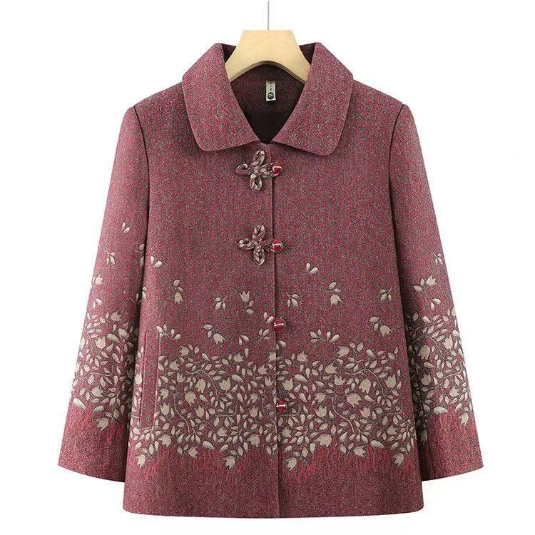 25春季新款外套妈妈奶奶时尚百搭款上衣