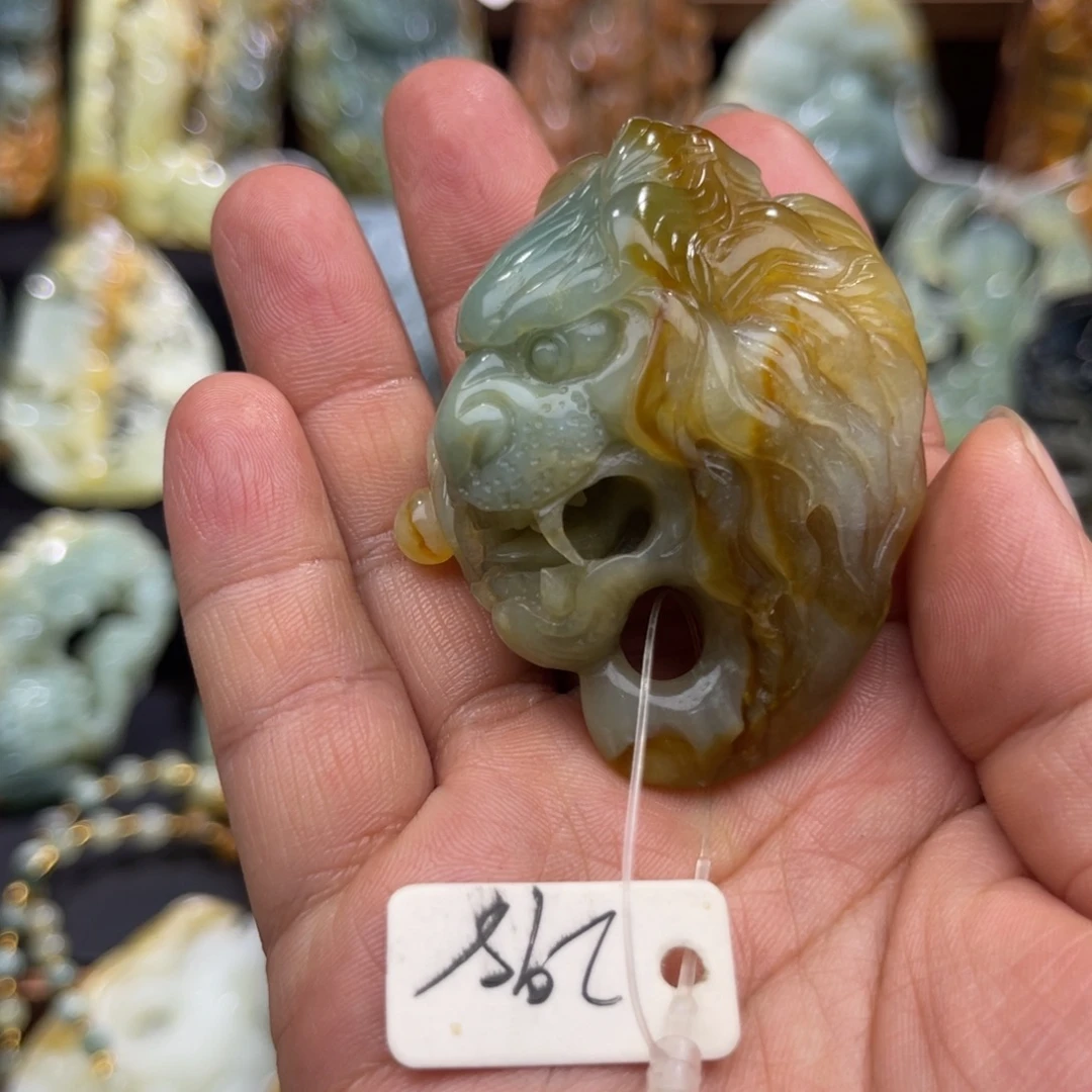 蛇纹石玉未镶嵌吊坠(赠链)