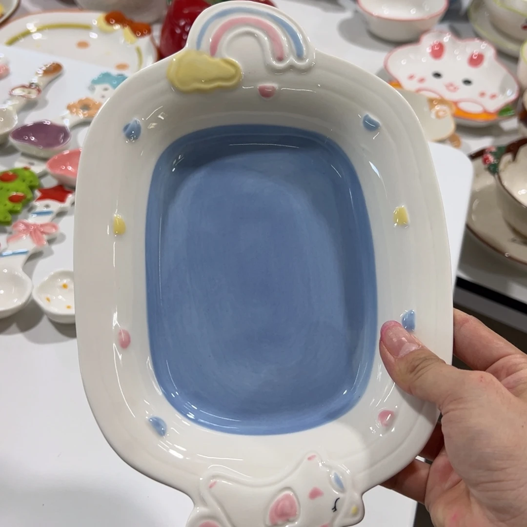 摆件高温釉下彩正品！