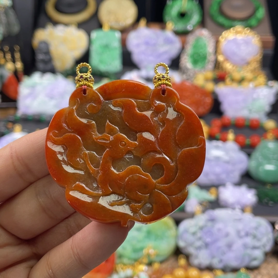 翡翠未镶嵌颈饰代编织