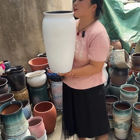 口20高41瑕疵一个盆子。