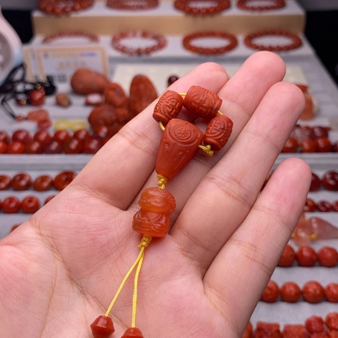 南红玛瑙配饰未镶嵌配6/7