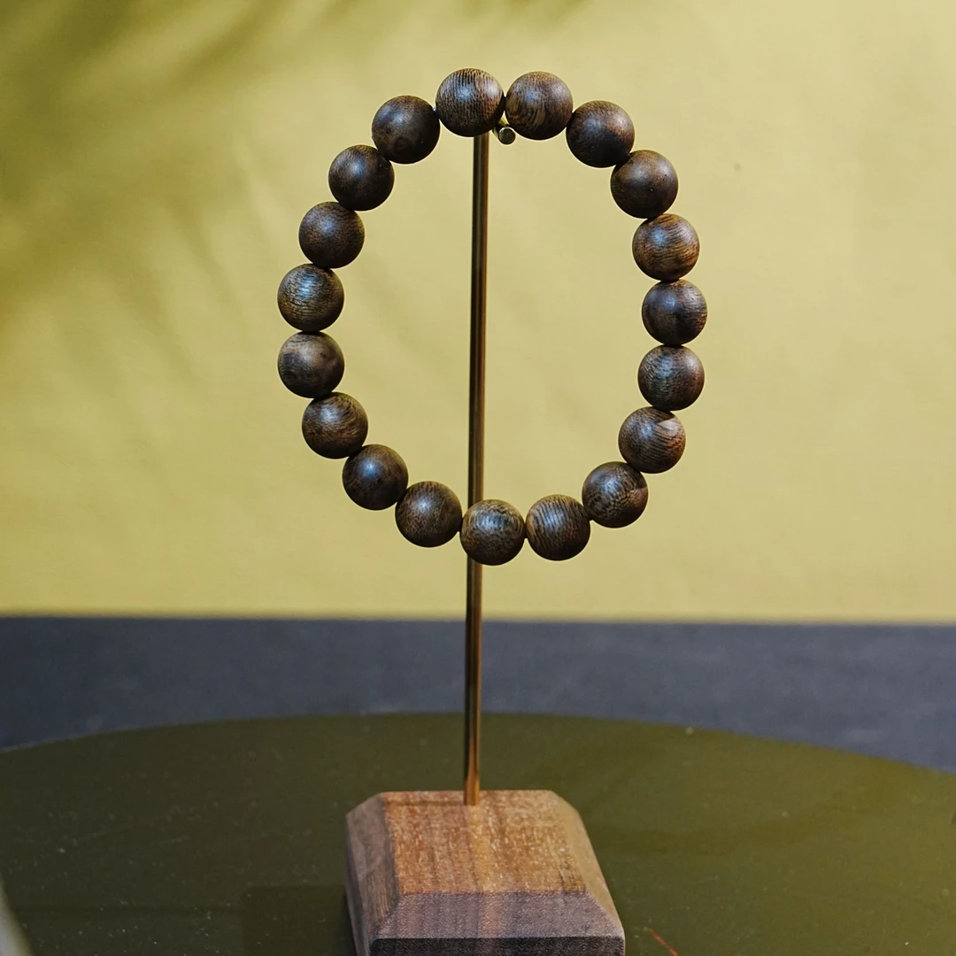 金三角软丝蜜结老料沉香手串1.15cm 10.92g 250917022 A