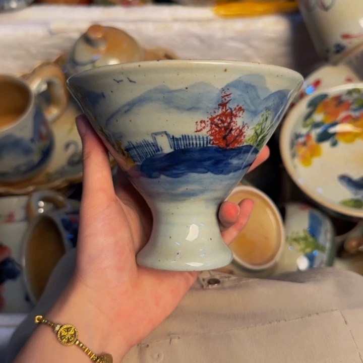 瓷片景德镇陶瓷手工手绘