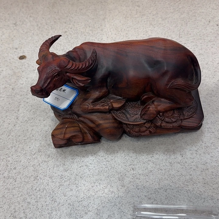 摆件恭喜发财大红酸枝