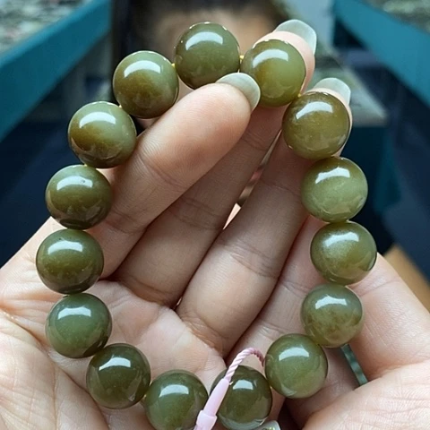 和田玉未镶嵌手链214