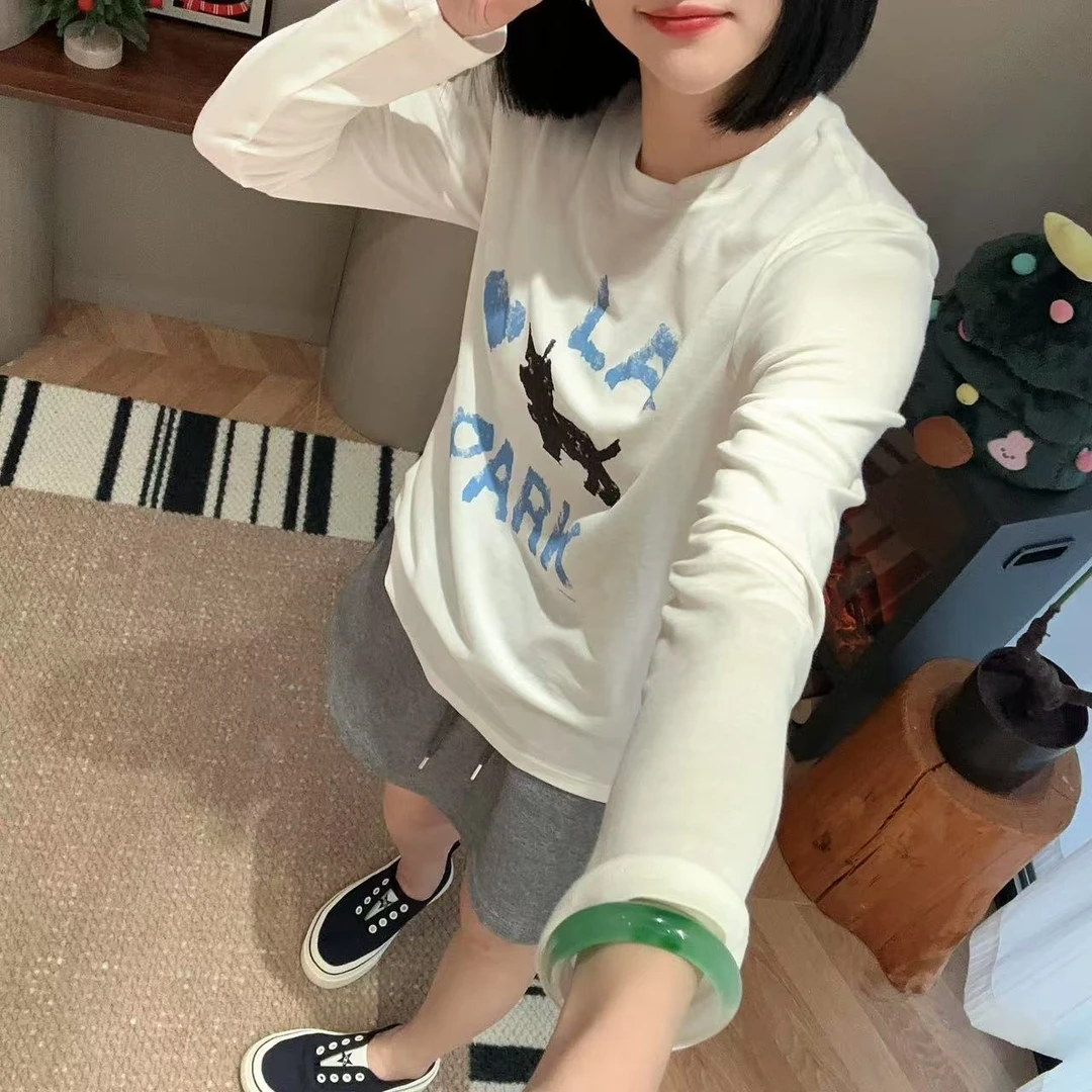 春夏蓝色爱心狗狗防晒长袖T恤5-3-30