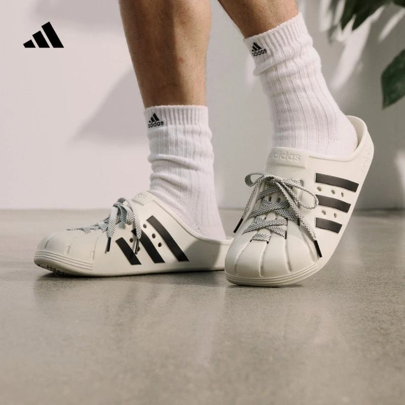 阿迪达斯官方 FOS系列 洞洞鞋 ADILETTE CLOG简约百搭拖鞋 JH9849