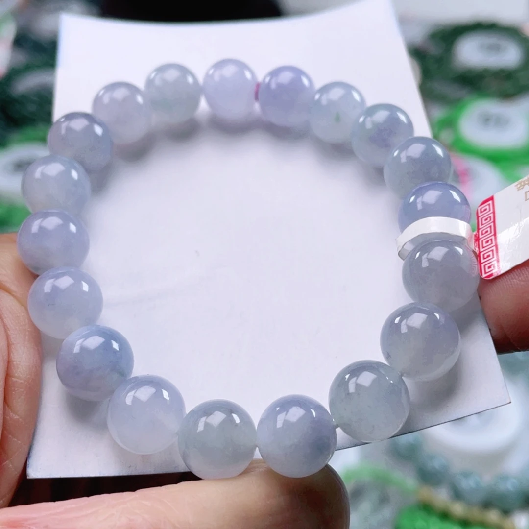 翡翠手链未镶嵌天然翡翠手串10mm